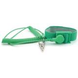Wrist Strap, 1/8" (4mm) Snap, 6' Coil Cord, Green redirect to product page